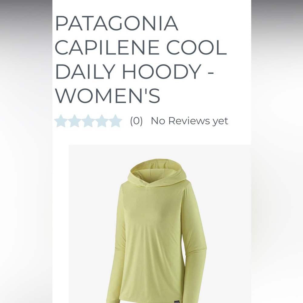 Patagonia capliene hoodie shirt